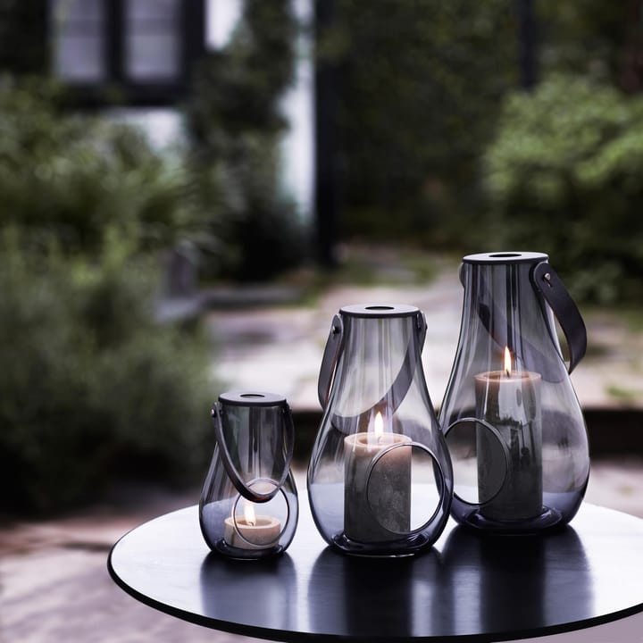 Design With Light Telysholder smoke, 29 cm Holmegaard