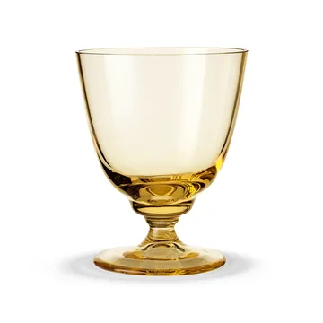 Flow glass på fot 35 cl - Amber - Holmegaard