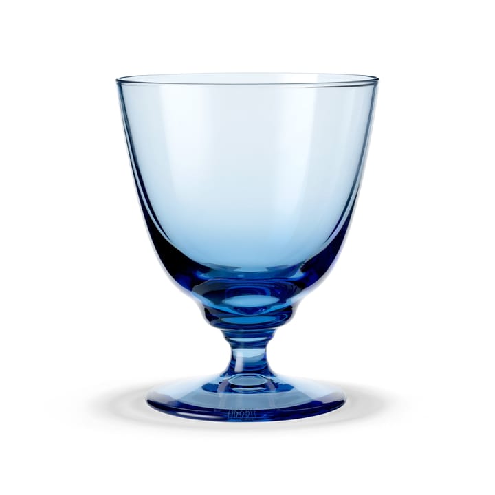 Flow glass på fot 35 cl - Blå - Holmegaard