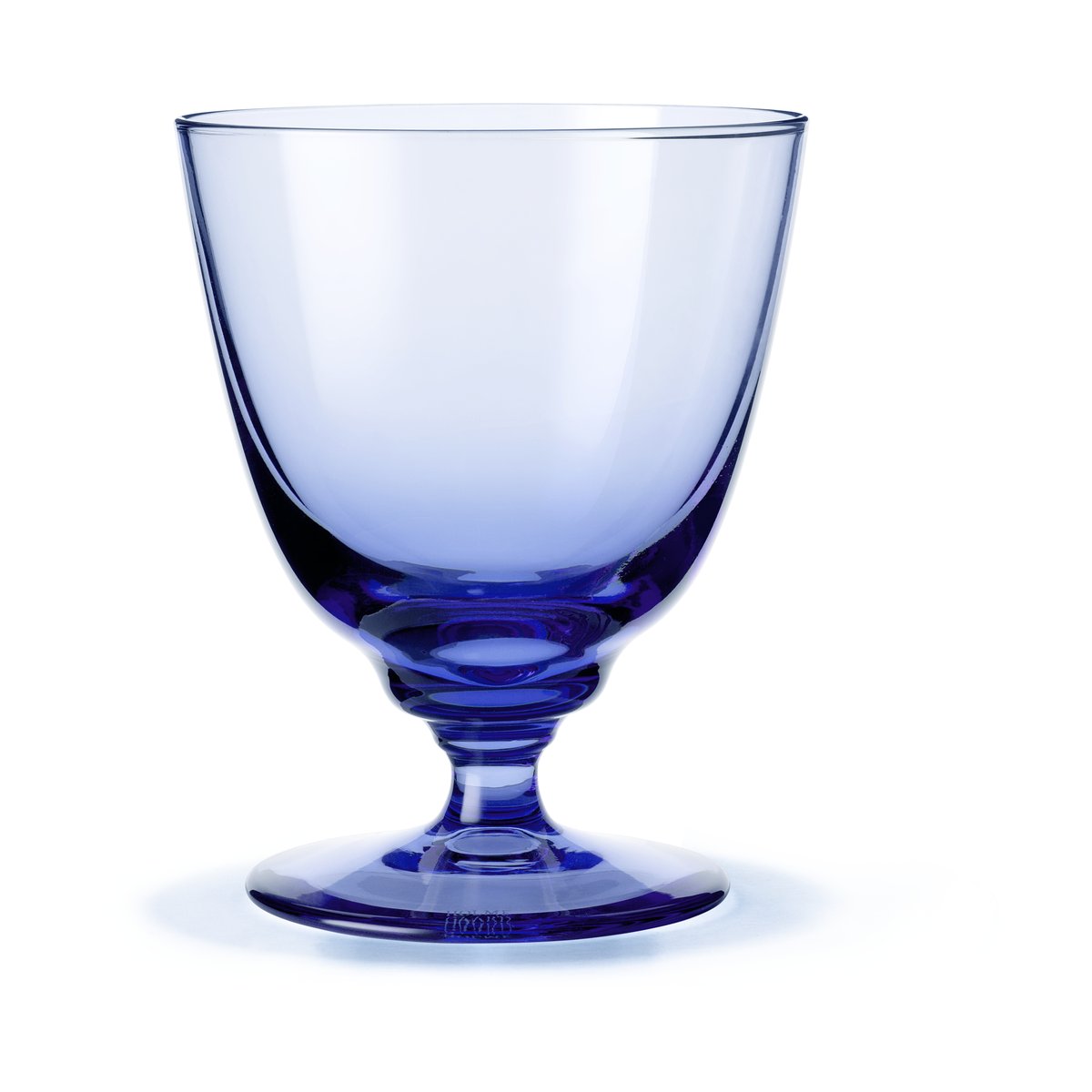 Holmegaard - Flow glass med stett 35 cl mørk blå