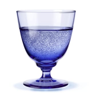Flow glass på fot 35 cl - Mørkeblå - Holmegaard