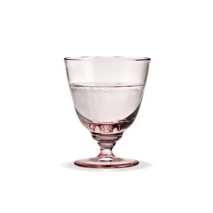 Flow glass på fot 35 cl, Rosa Holmegaard