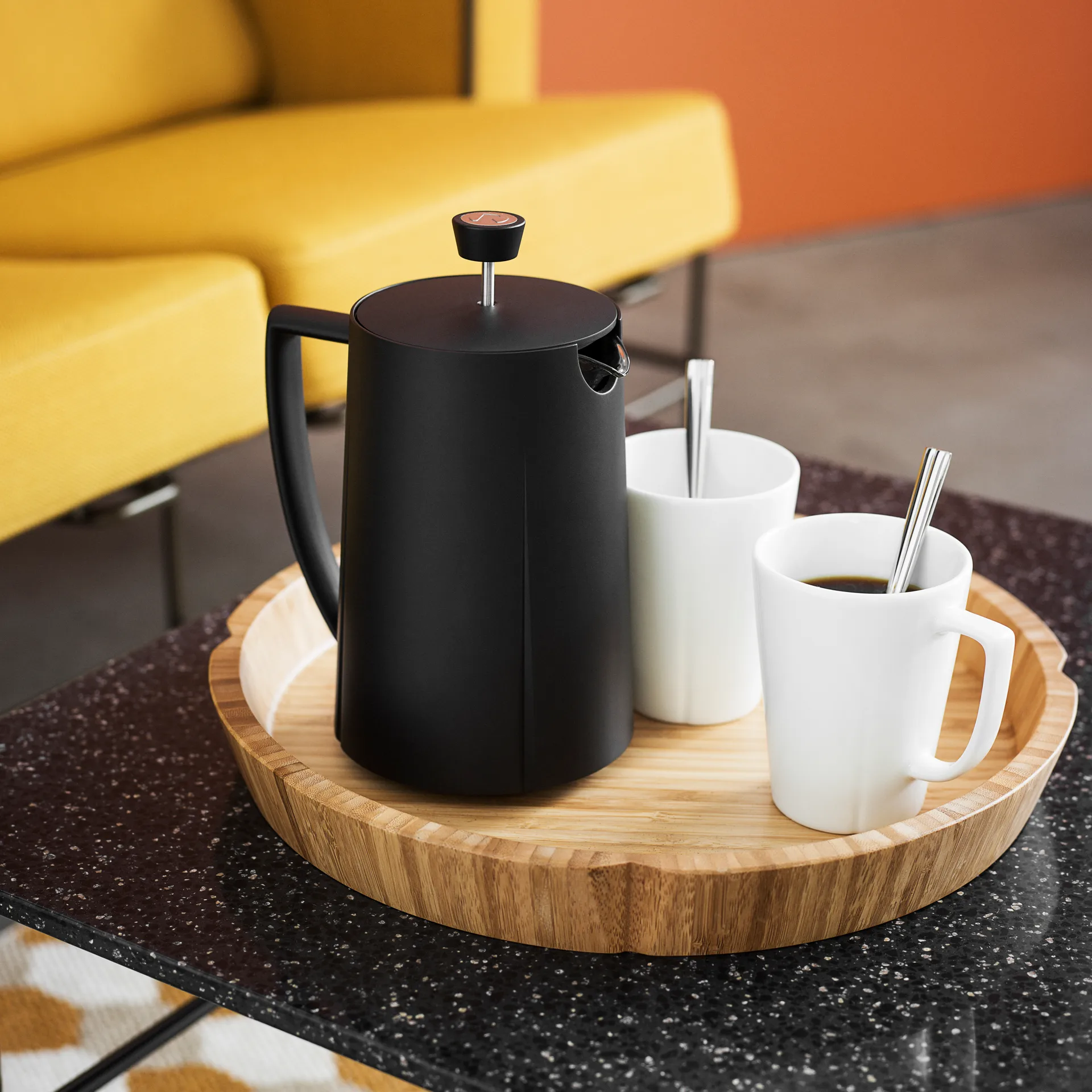 Grand Cru presskanne 1 l, svart Holmegaard