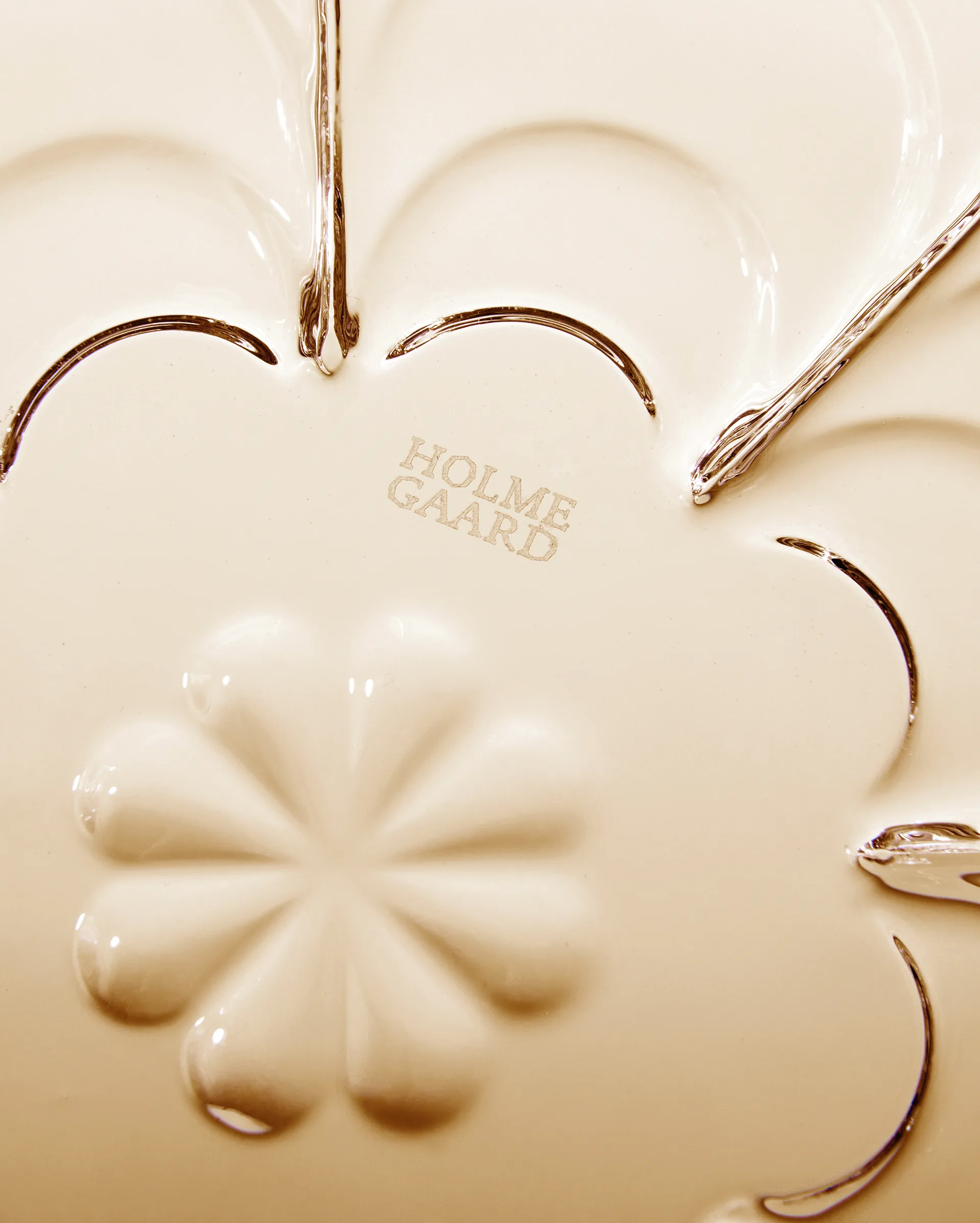 Lily desserttallerken Ø 16 cm 2-pakning, Toffee rose Holmegaard