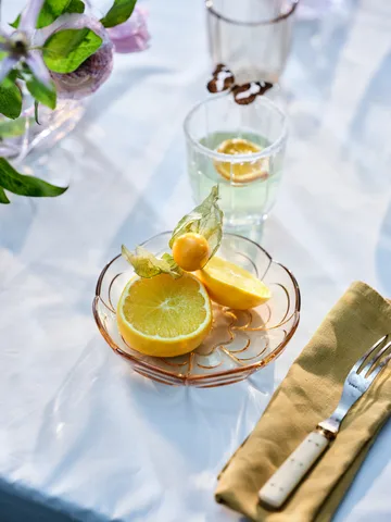 Lily desserttallerken Ø 16 cm 2-pakning - Toffee rose - Holmegaard