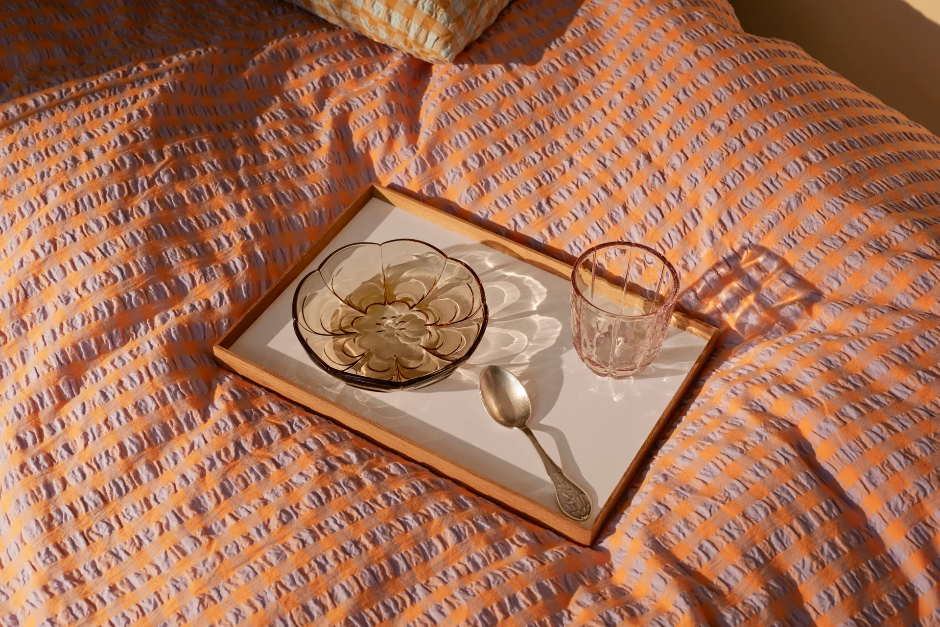 Lily desserttallerken Ø 16 cm 2-pakning, Toffee rose Holmegaard