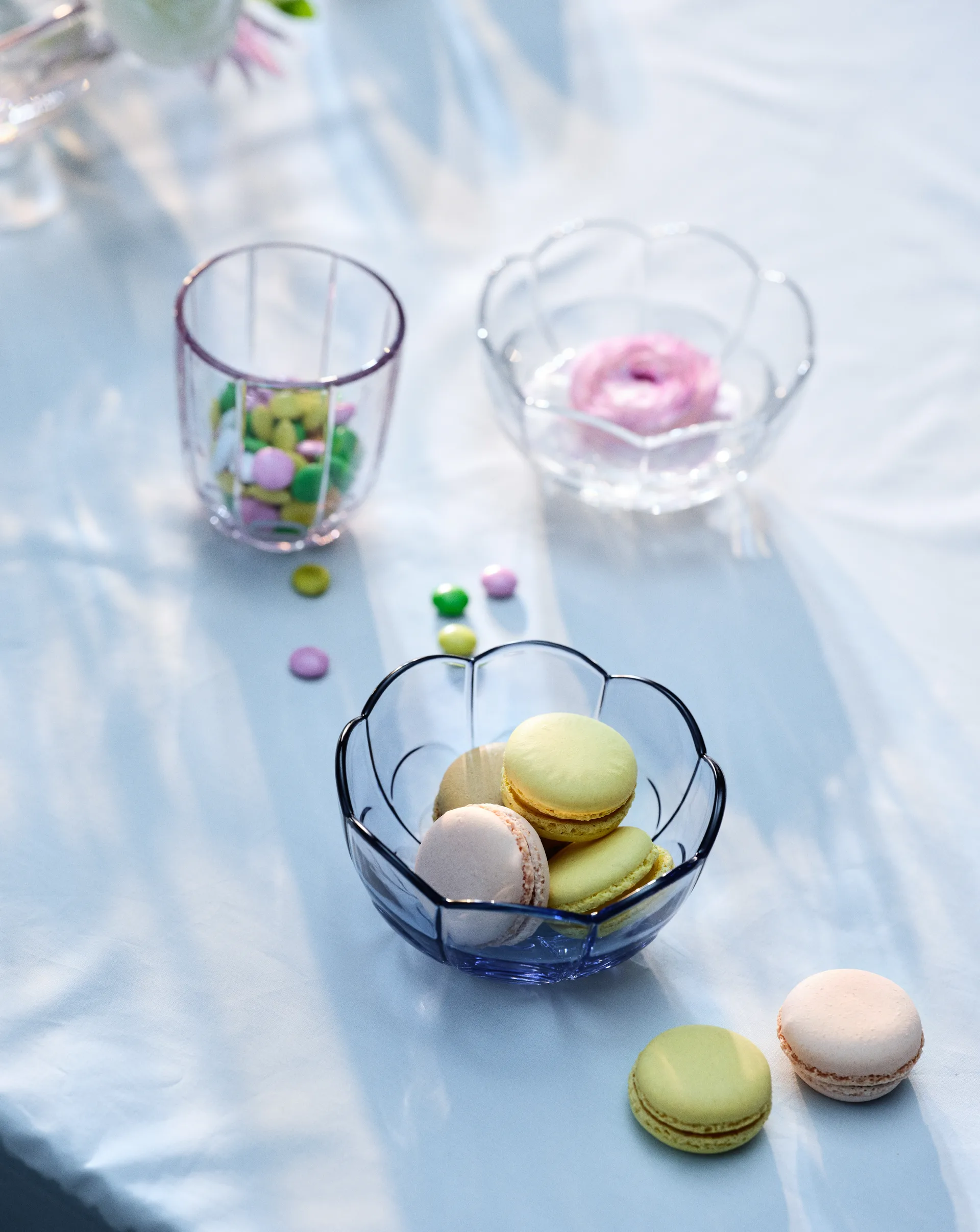 Lily skål Ø 13 cm 2-pakning, Blue iris Holmegaard