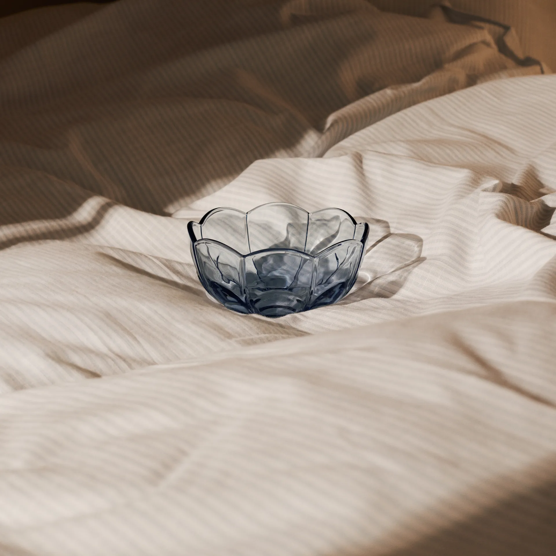 Lily skål Ø 13 cm 2-pakning, Blue iris Holmegaard