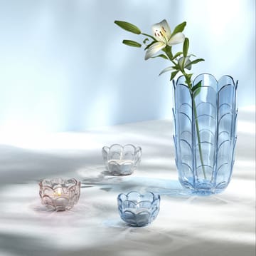 Lily vase H19 cm - Blue iris - Holmegaard