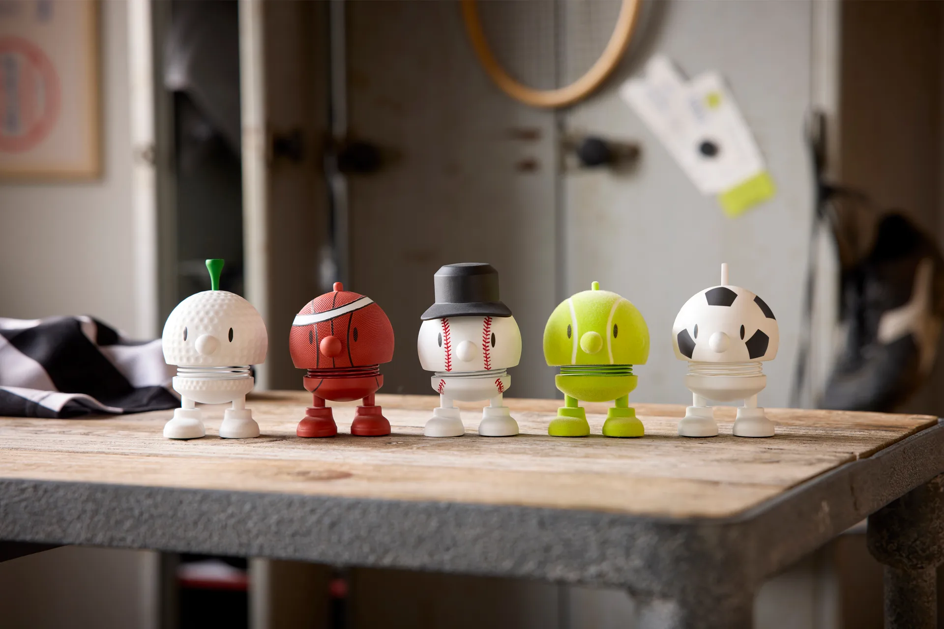 Hoptimist Baseball Bumble S figur, White Hoptimist