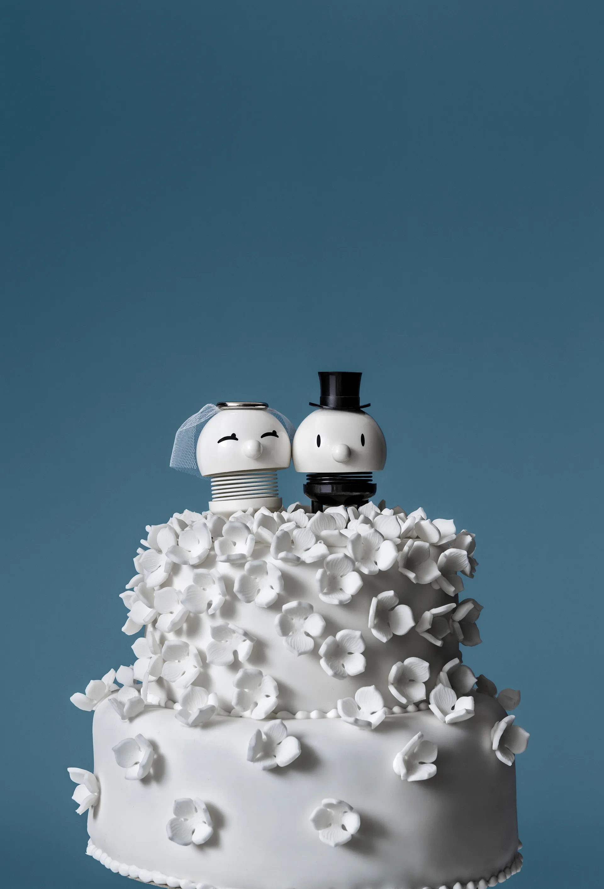 Hoptimist Bride & Groom figur 2 deler, White Hoptimist