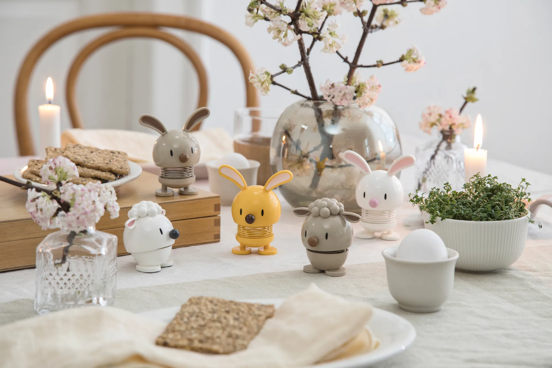 Hoptimist Bunny figur 9 cm, White Hoptimist