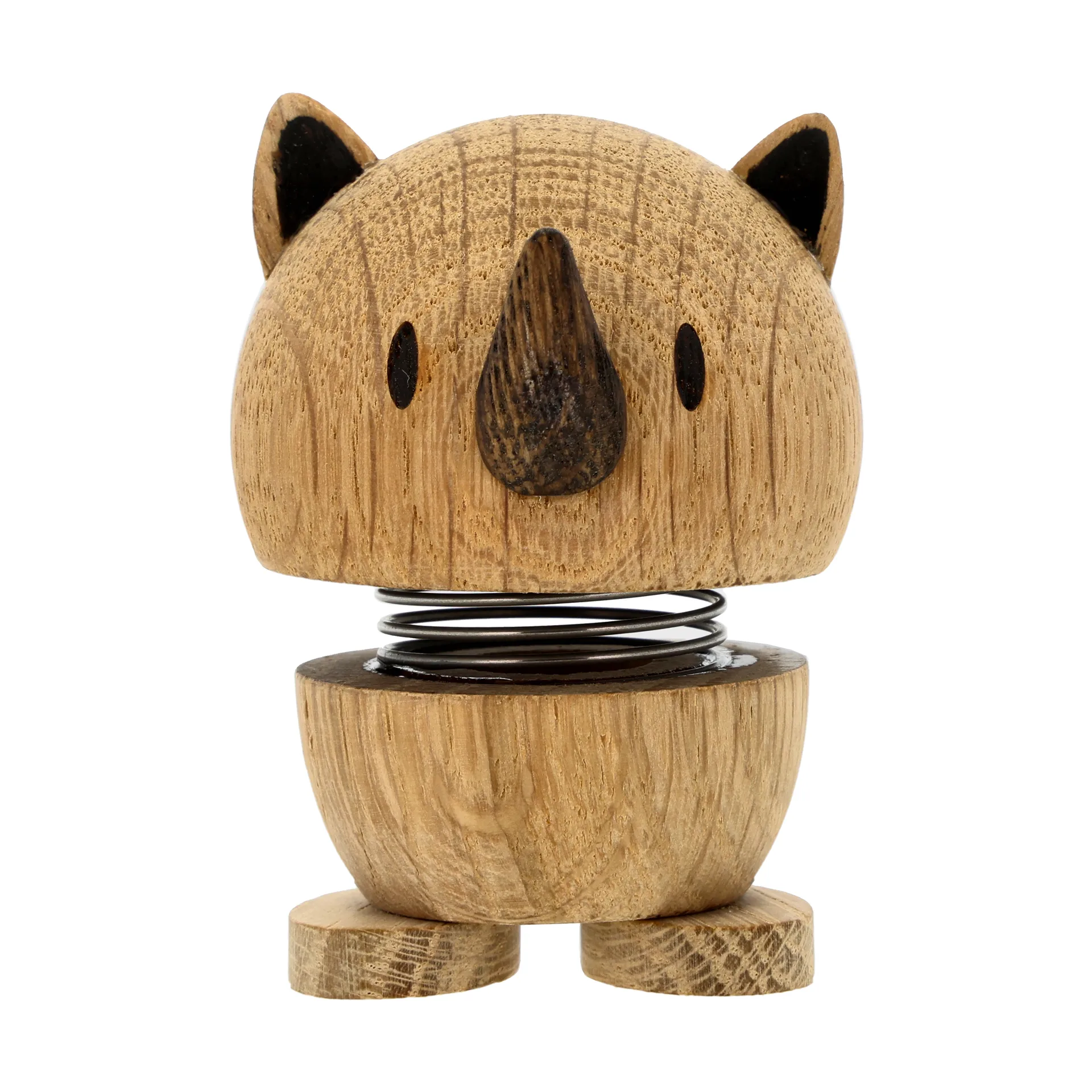 Hoptimist figur S, Rhino, oak Hoptimist