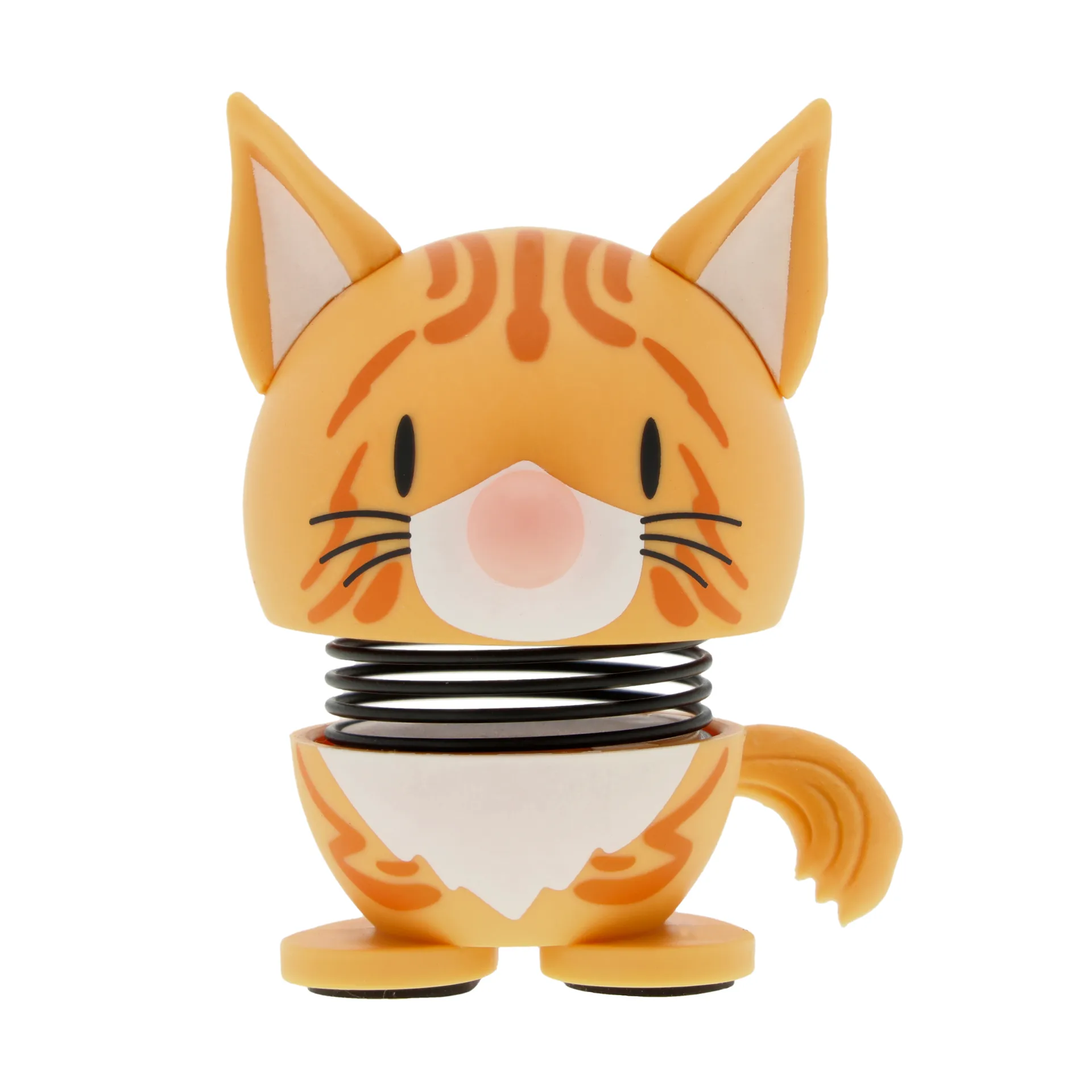 Hoptimist figur XS, Orange Tabby, orange Hoptimist