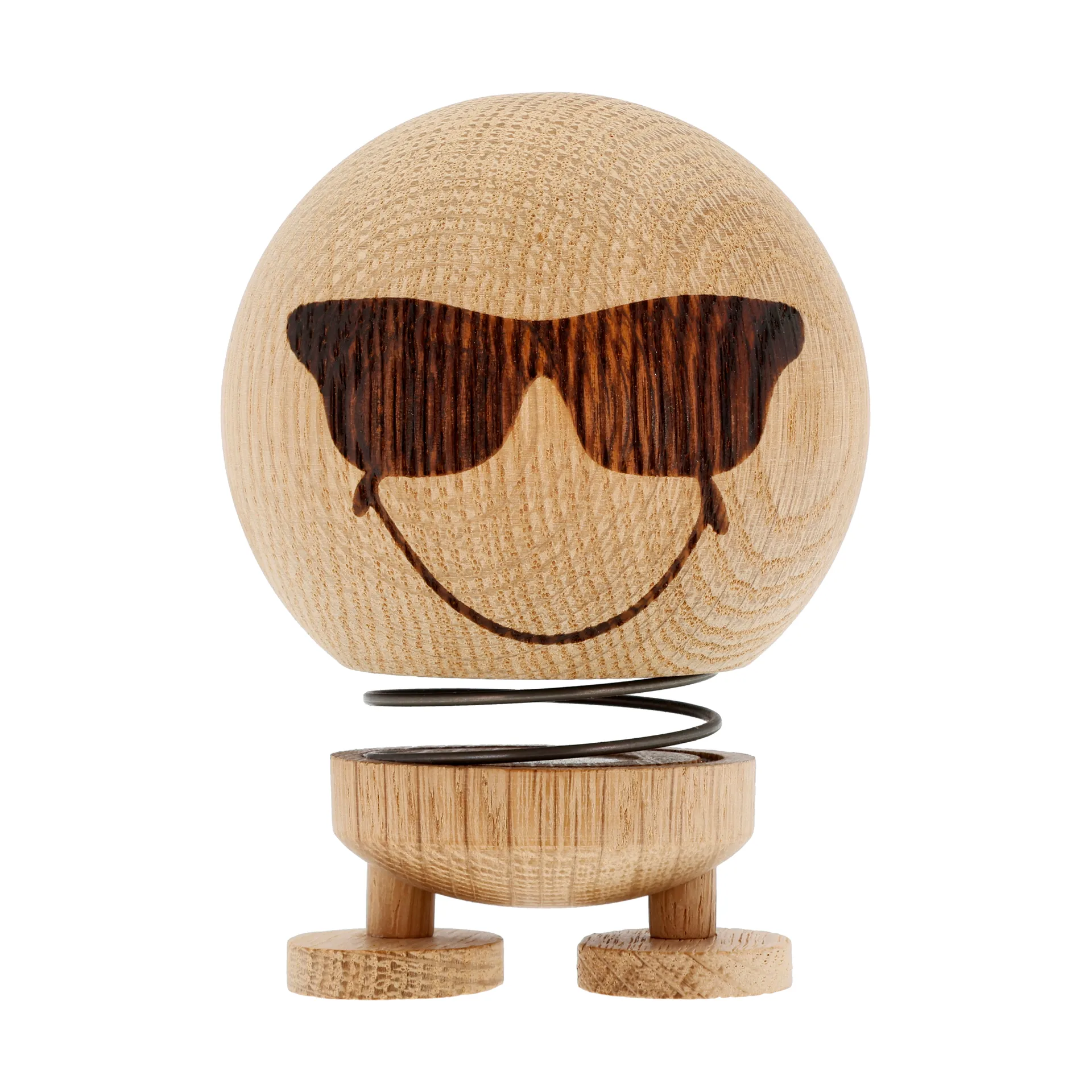 Hoptimist Smiley Cool M figur, Raw oak Hoptimist