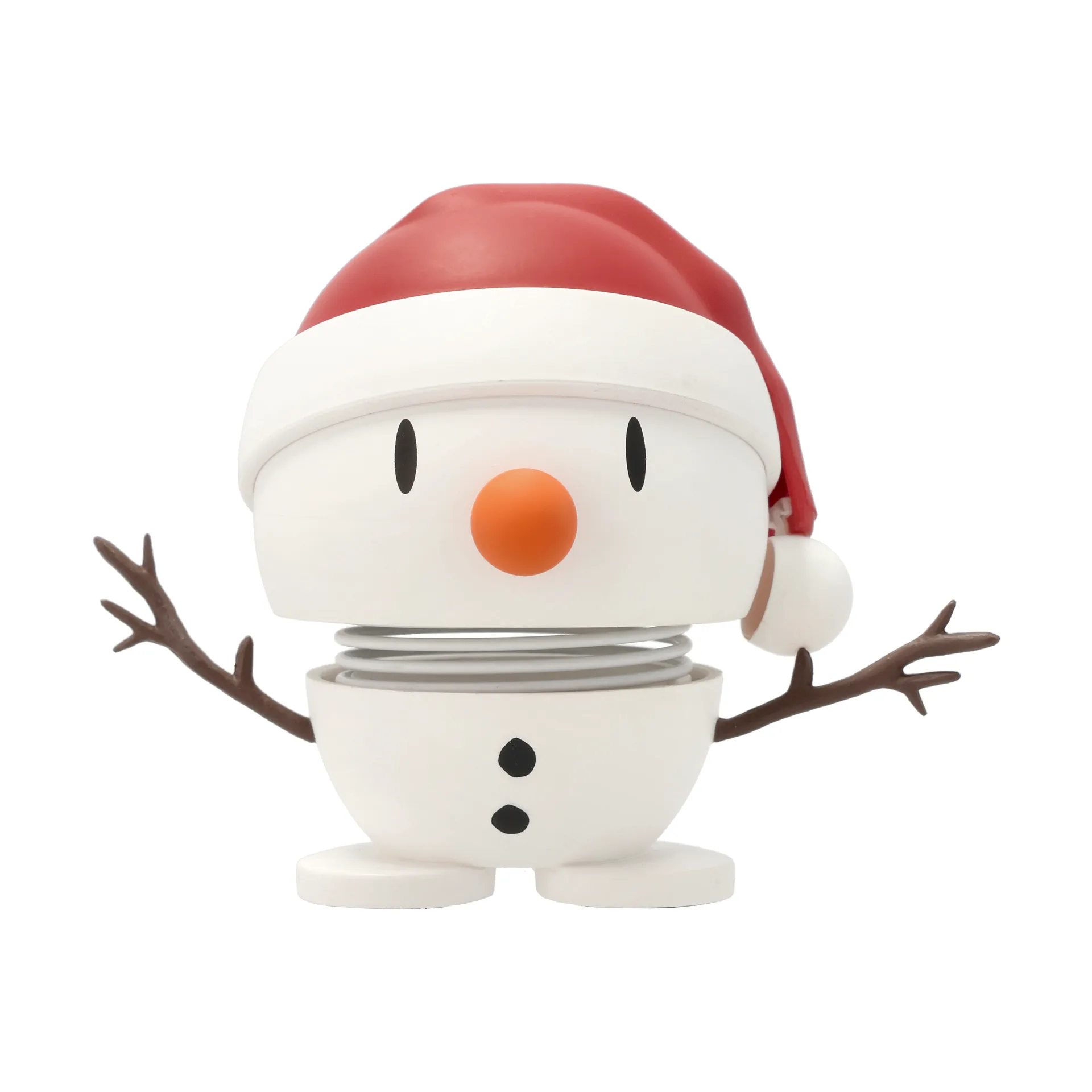 Hoptimist Soft Santa Snowman S figur, White Hoptimist