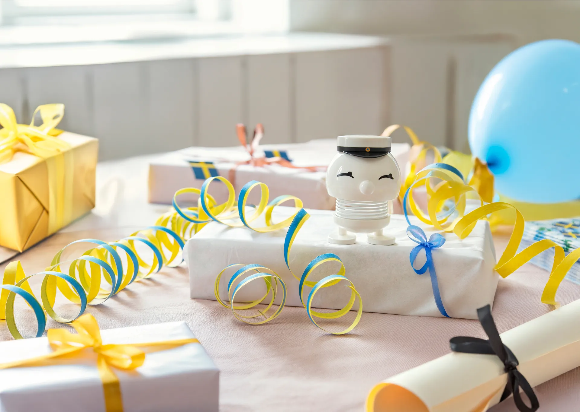 Hoptimist Svensk Student Bimble S figur, White Hoptimist