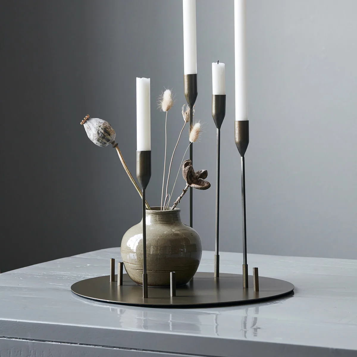 Advent lysestake Ø40 cm, Antikk messing House Doctor