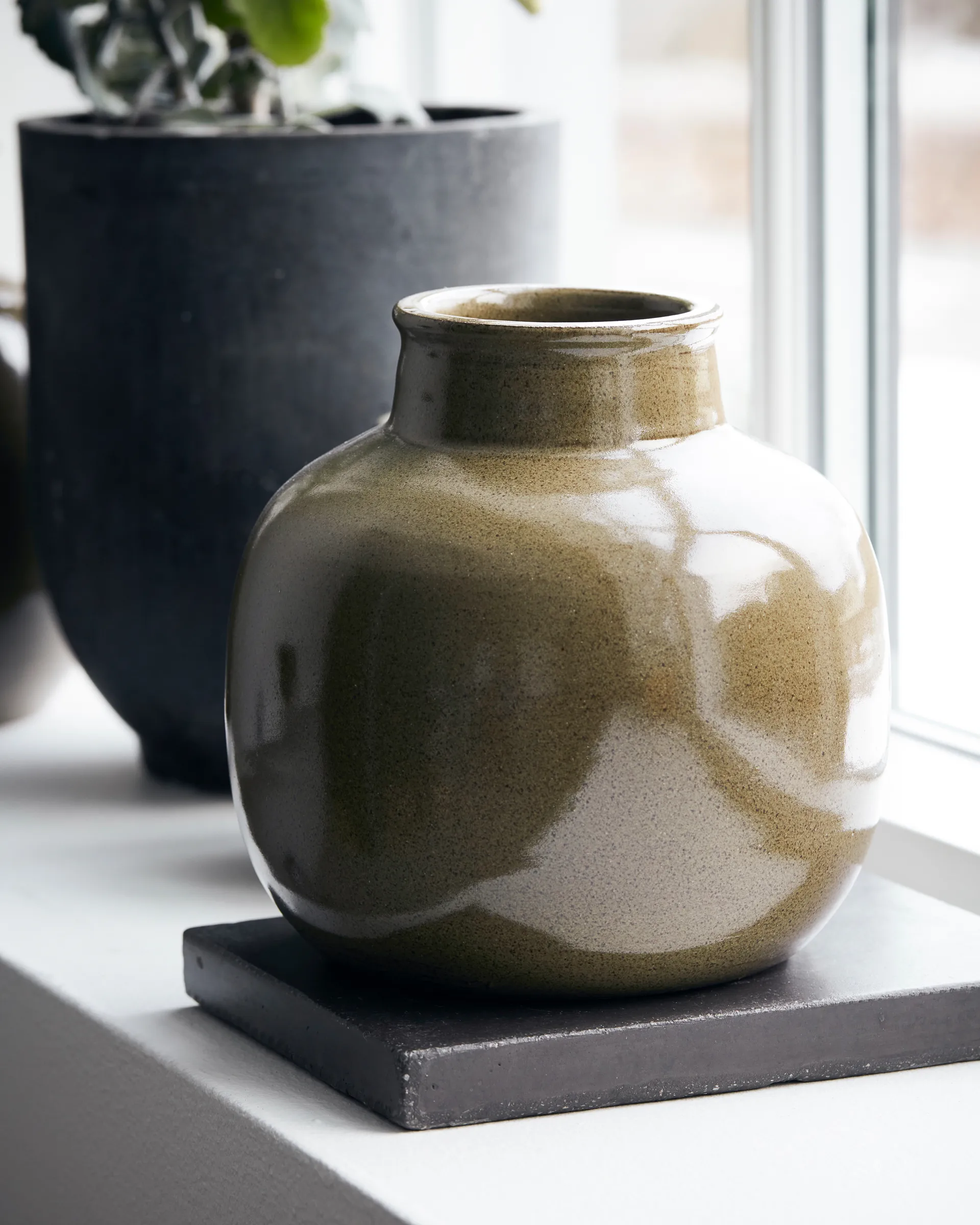 Aju vase 17 cm, Grønn House Doctor