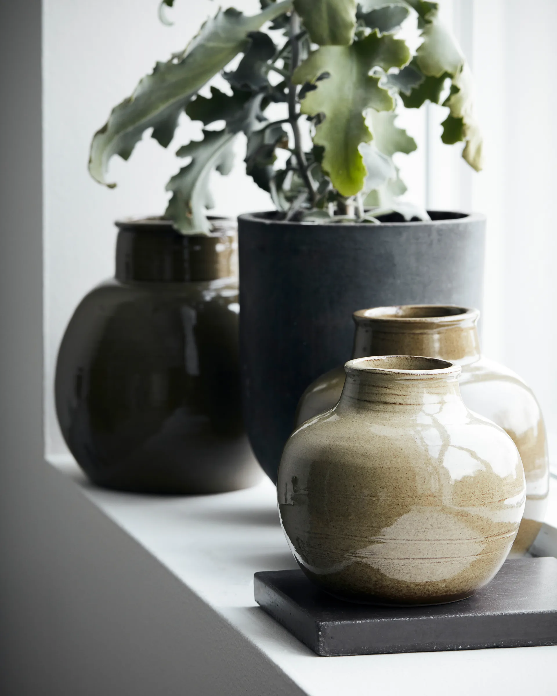 Aju vase 21 cm, Grønn House Doctor