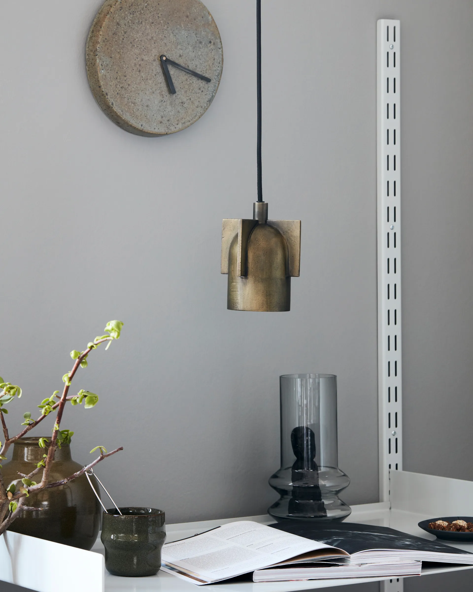 Akola taklampe 13 cm, Antikk messing House Doctor