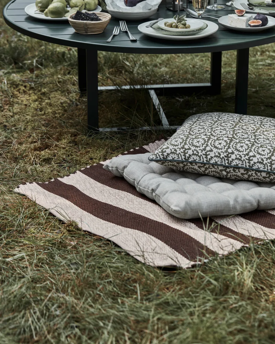 Alfo løper 90x200 cm, Brun-hvit House Doctor