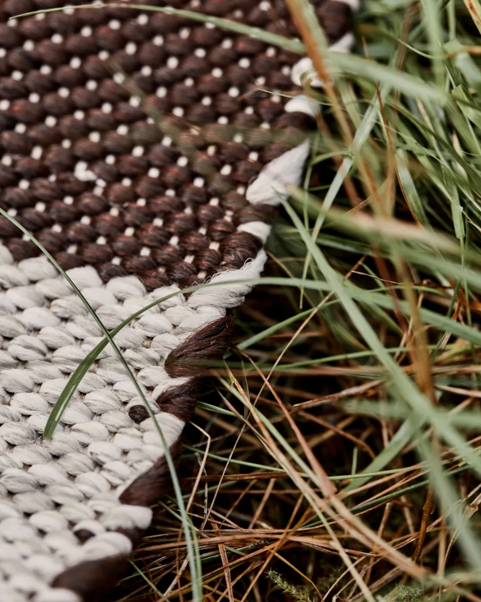 Alfo løper 90x200 cm, Brun-hvit House Doctor