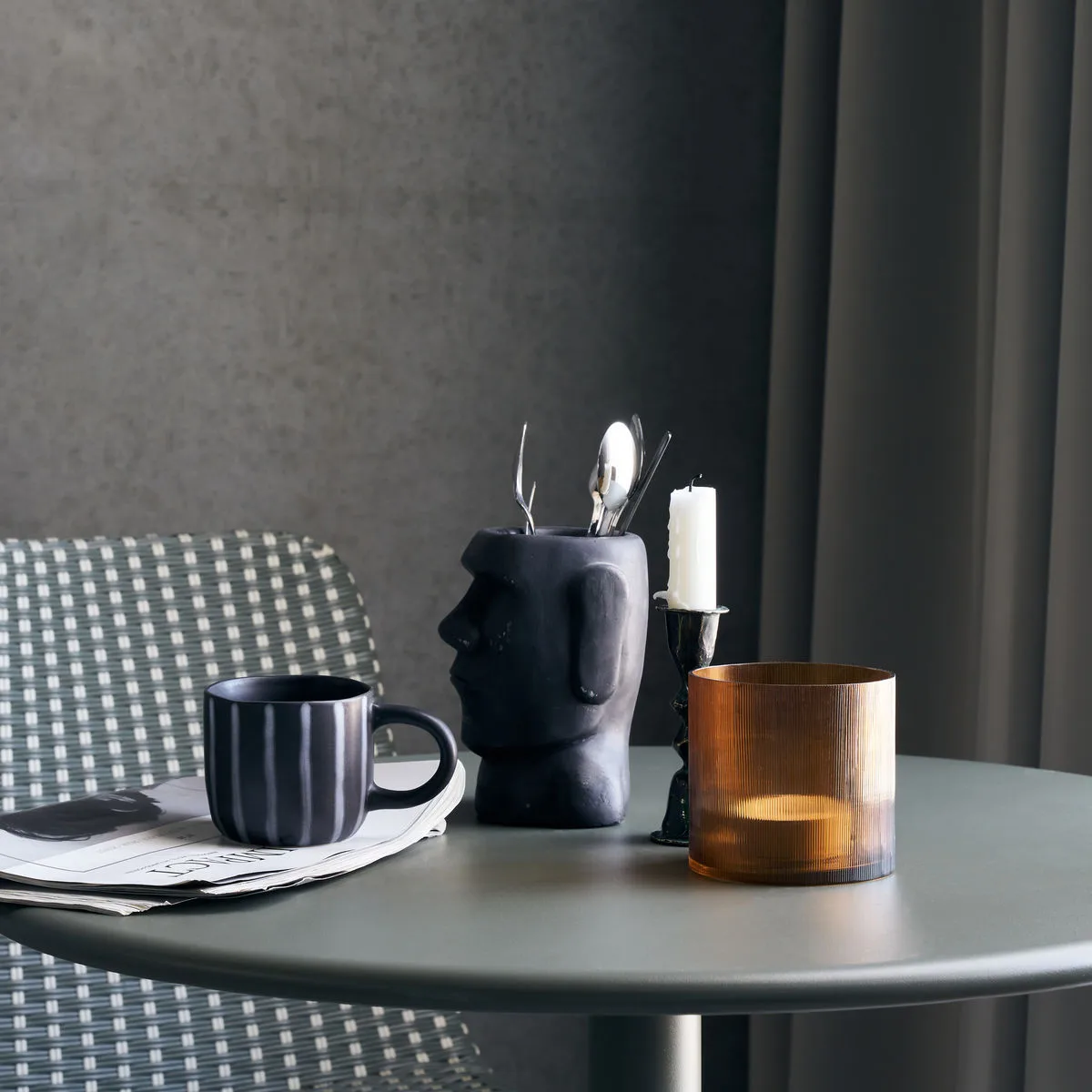 Amka telysholder Ø10 cm, Amber House Doctor