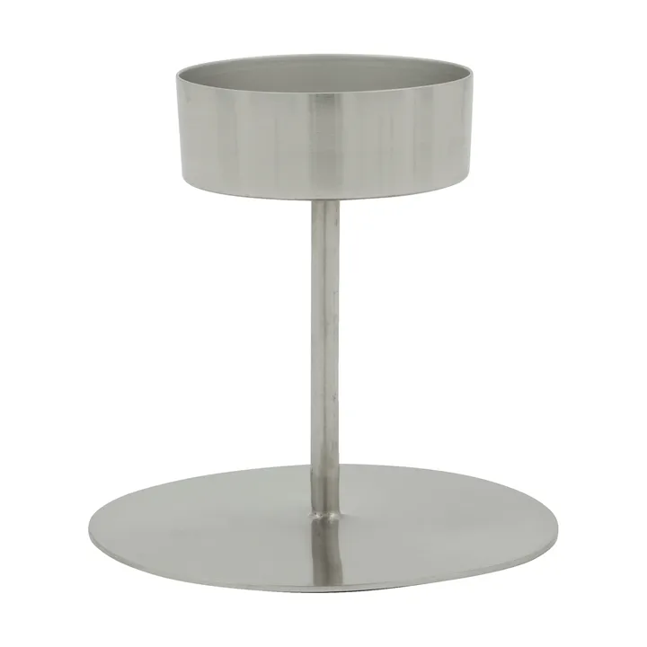 Anit telysholder - Sølvfinish, Ø10,5x10 cm - House Doctor