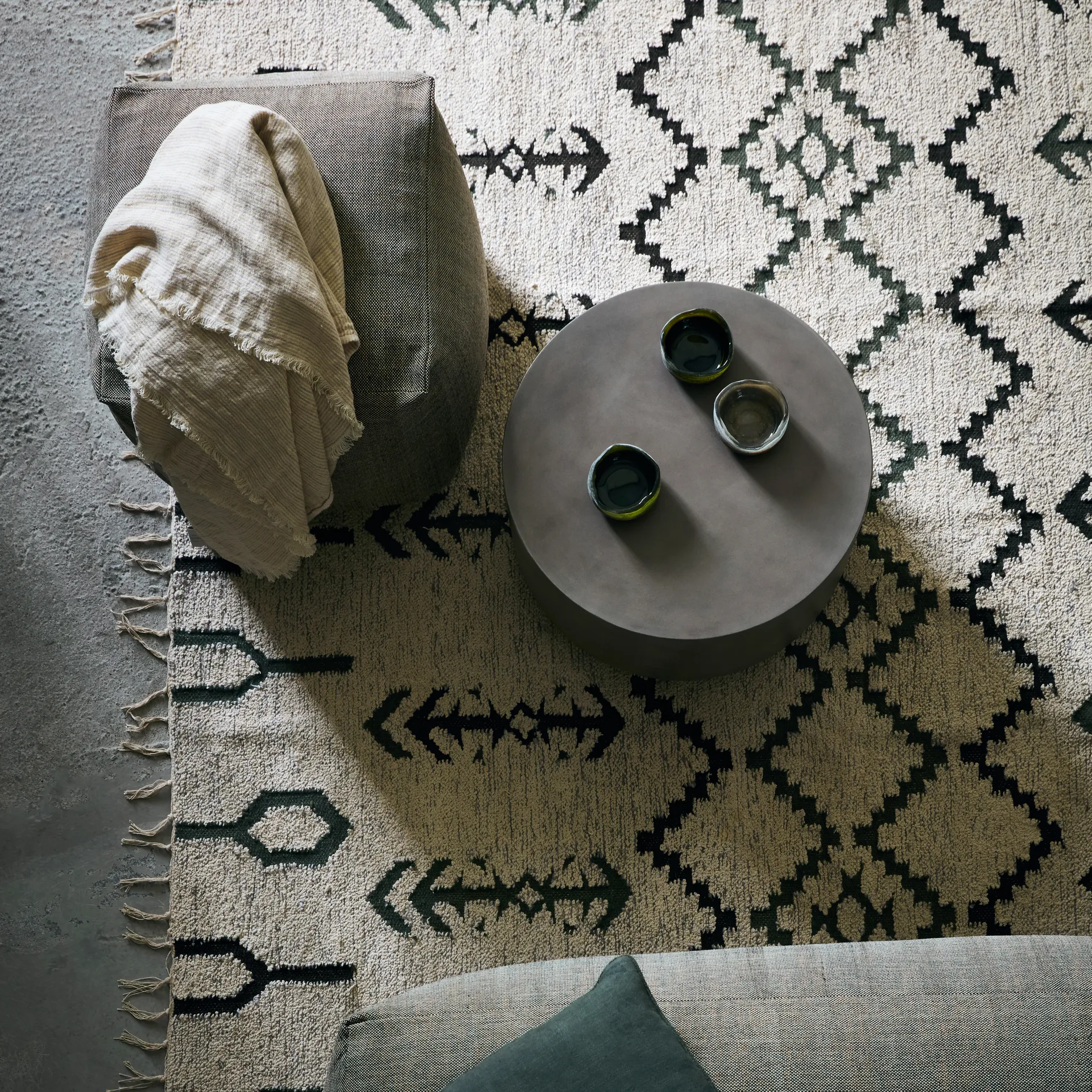 Arte gulvteppe 160x230 cm, Off-white House Doctor