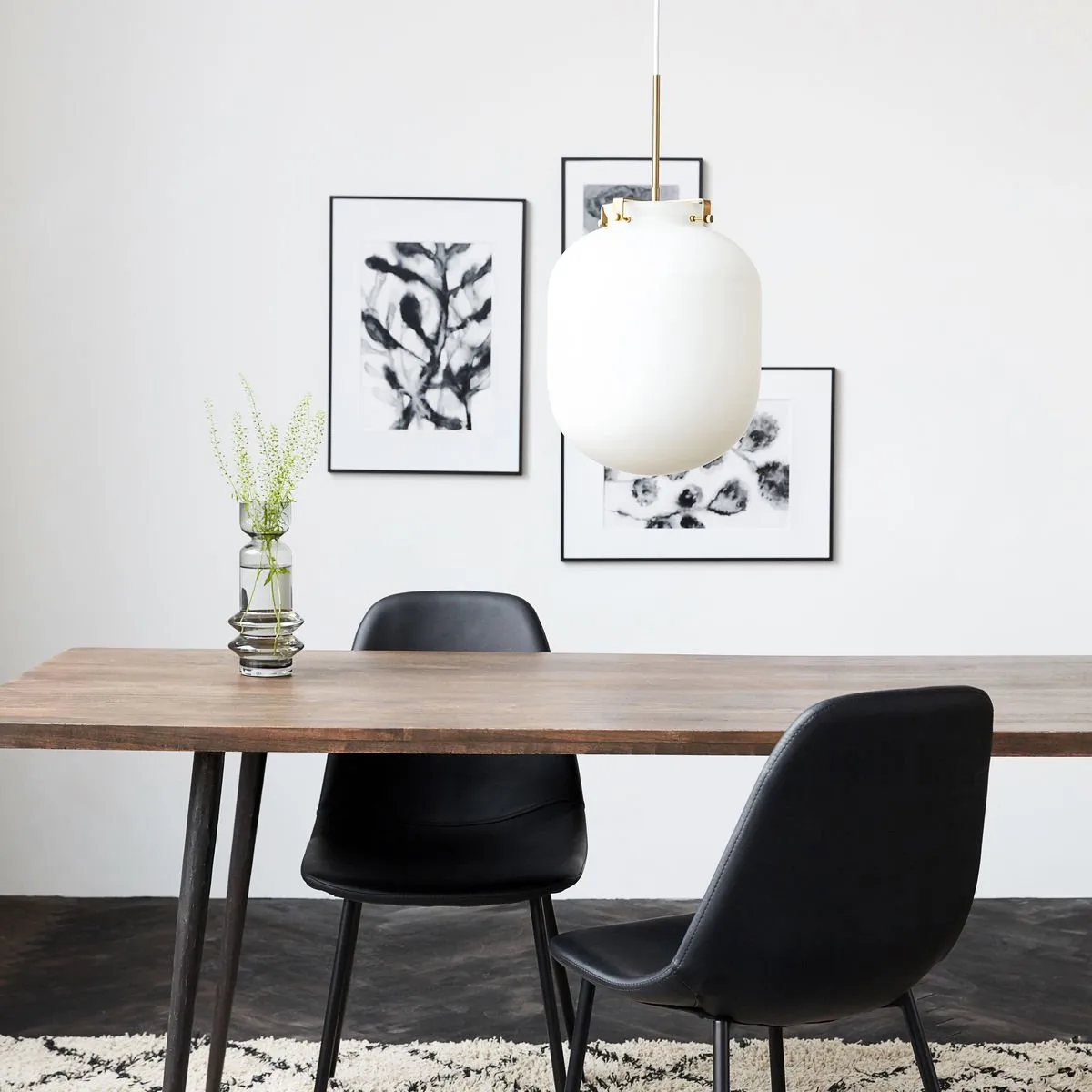 Ball taklampe, hvit House Doctor