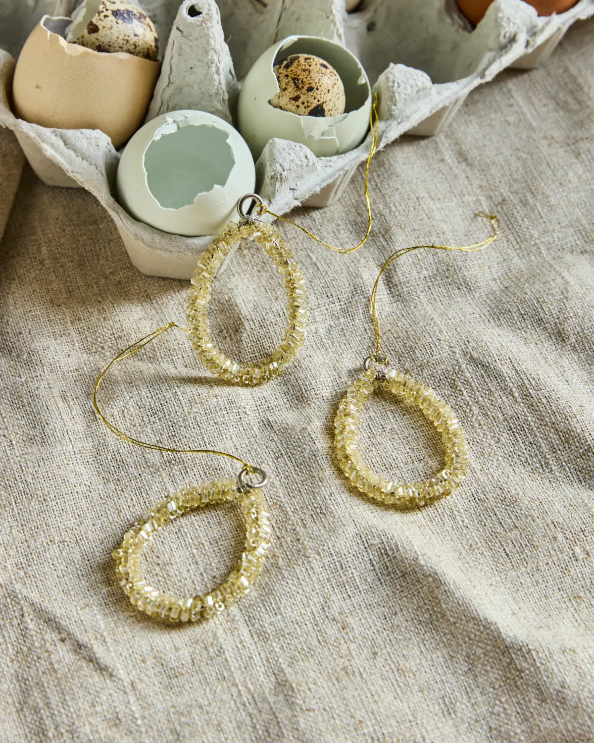 Beads påskeoppheng 3-pakning, Champagne House Doctor