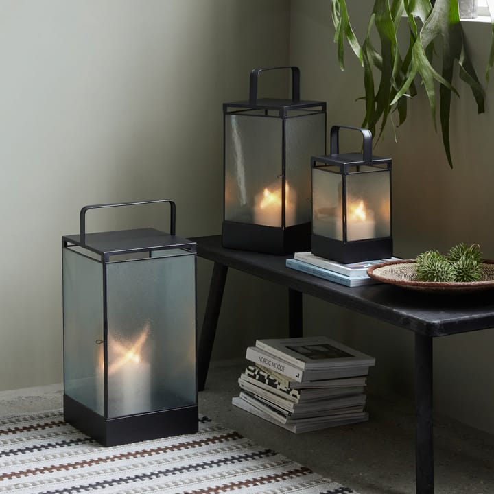 Blaze lykt 25 cm, Svart antikvitet House Doctor