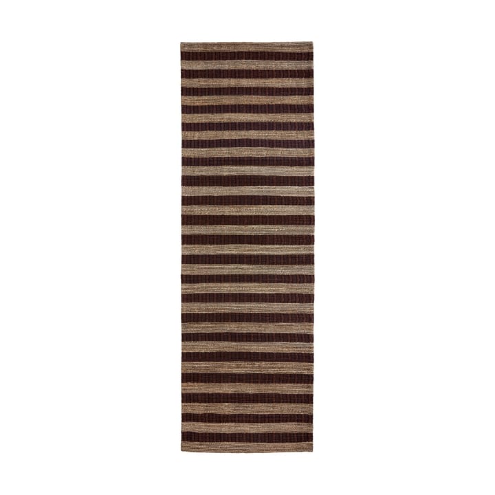 Block teppe brun-natur - 90x300 cm - House Doctor