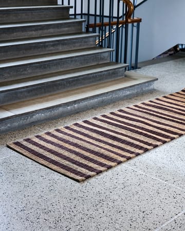 Block teppe brun-natur - 90x300 cm - House Doctor