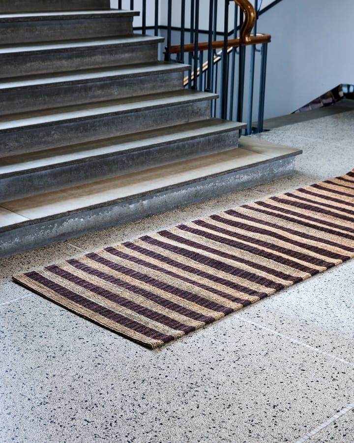 Block teppe brun-natur, 90x300 cm House Doctor