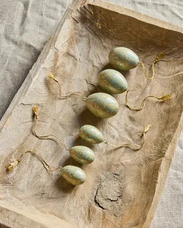 Bloom påskeegg 6 deler - Lyseblå - House Doctor