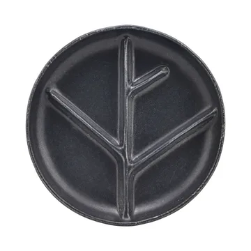 Branch tallerken Ø22,3 cm - Mørkegrå - House Doctor