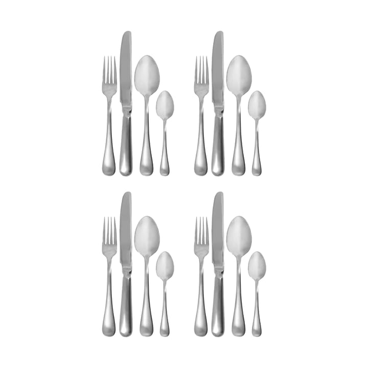 Brush bestikksett 16 deler - Silver finish - House Doctor