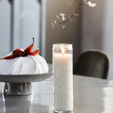 Calendar lys i glass - Sølv - House Doctor