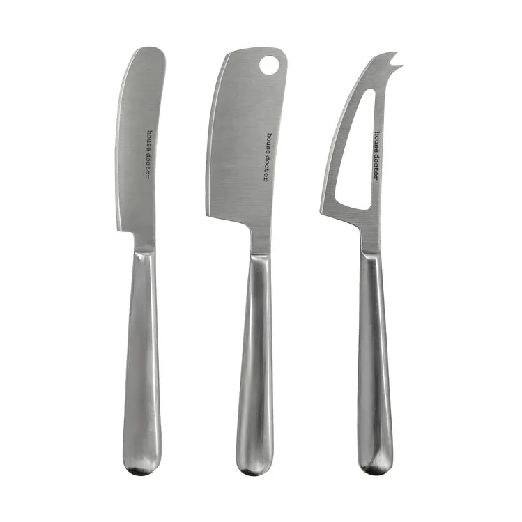 House Doctor Cheese ostekniver 3 deler Sølv