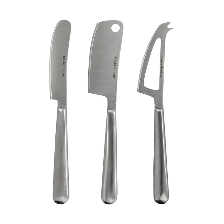 Cheese ostekniver 3 deler - Sølv - House Doctor