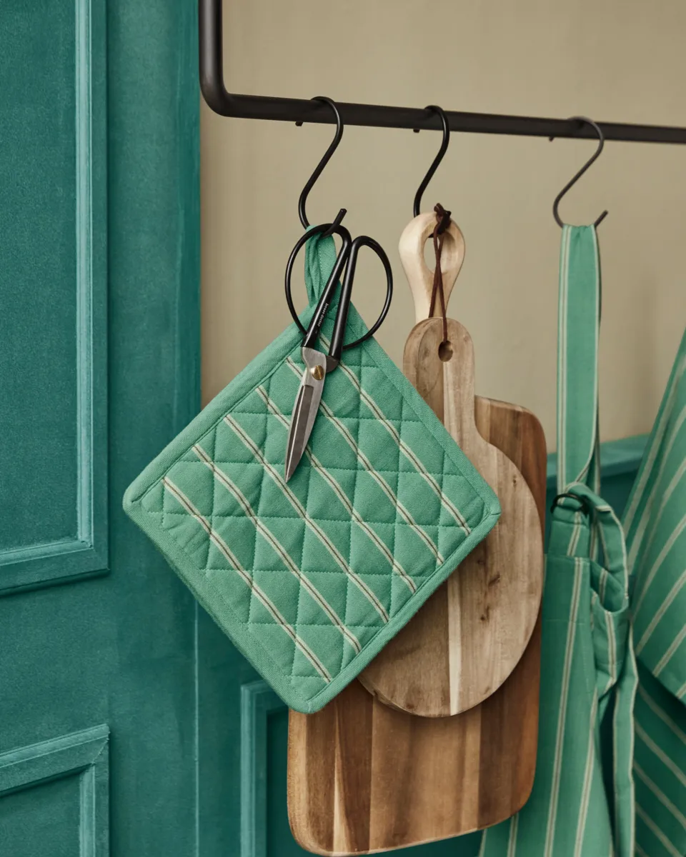 Chef grytevott 22x22 cm 2-pakning, Grønn House Doctor