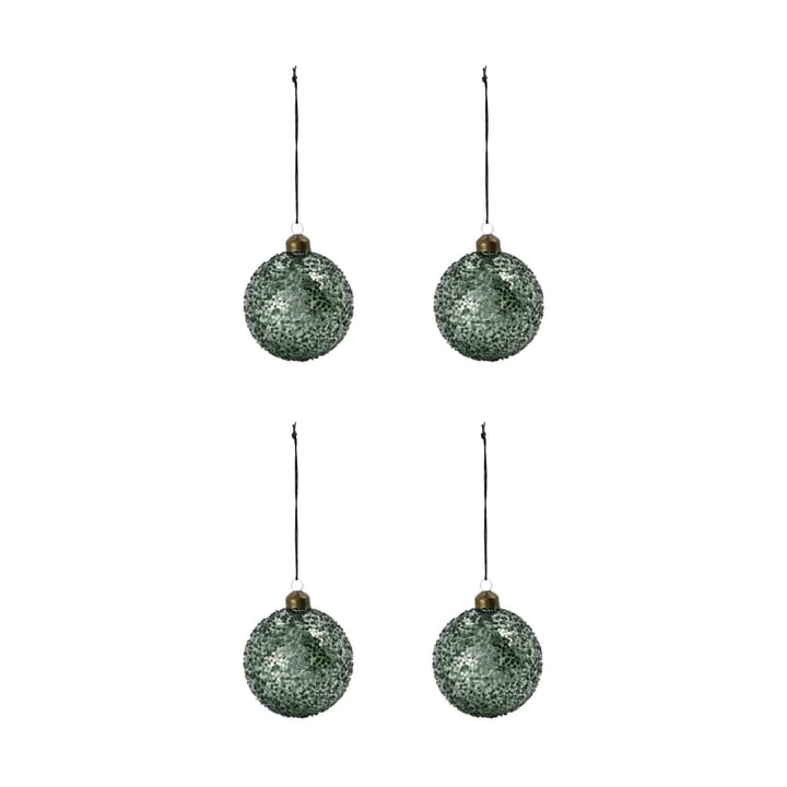 Chosen julekule Ø8 cm 4-pk - Grønn - House Doctor