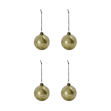 Chosen julekule Ø8 cm 4-pk - Gull - House Doctor