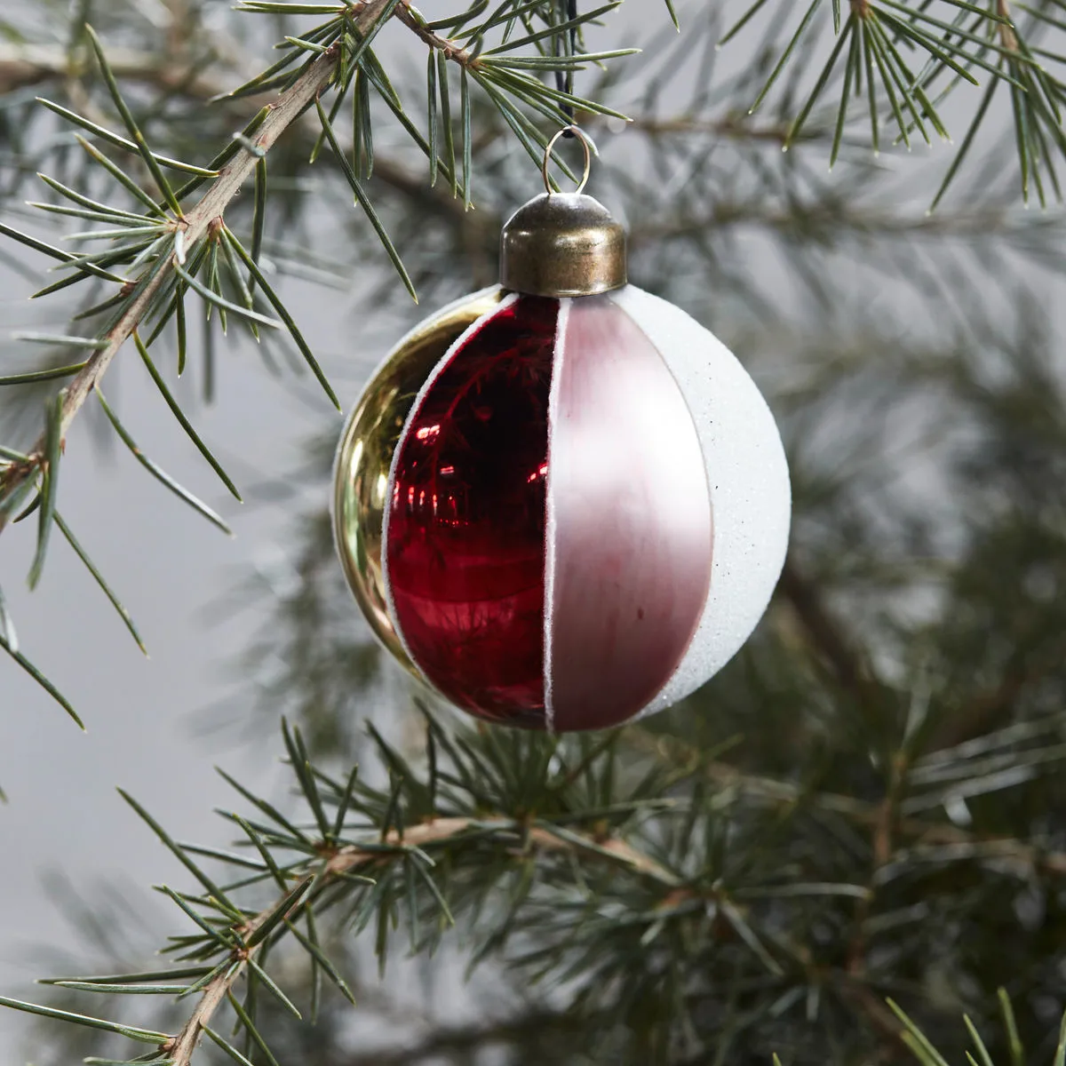 Cirkus juletrekule Ø 6 cm, Rød House Doctor