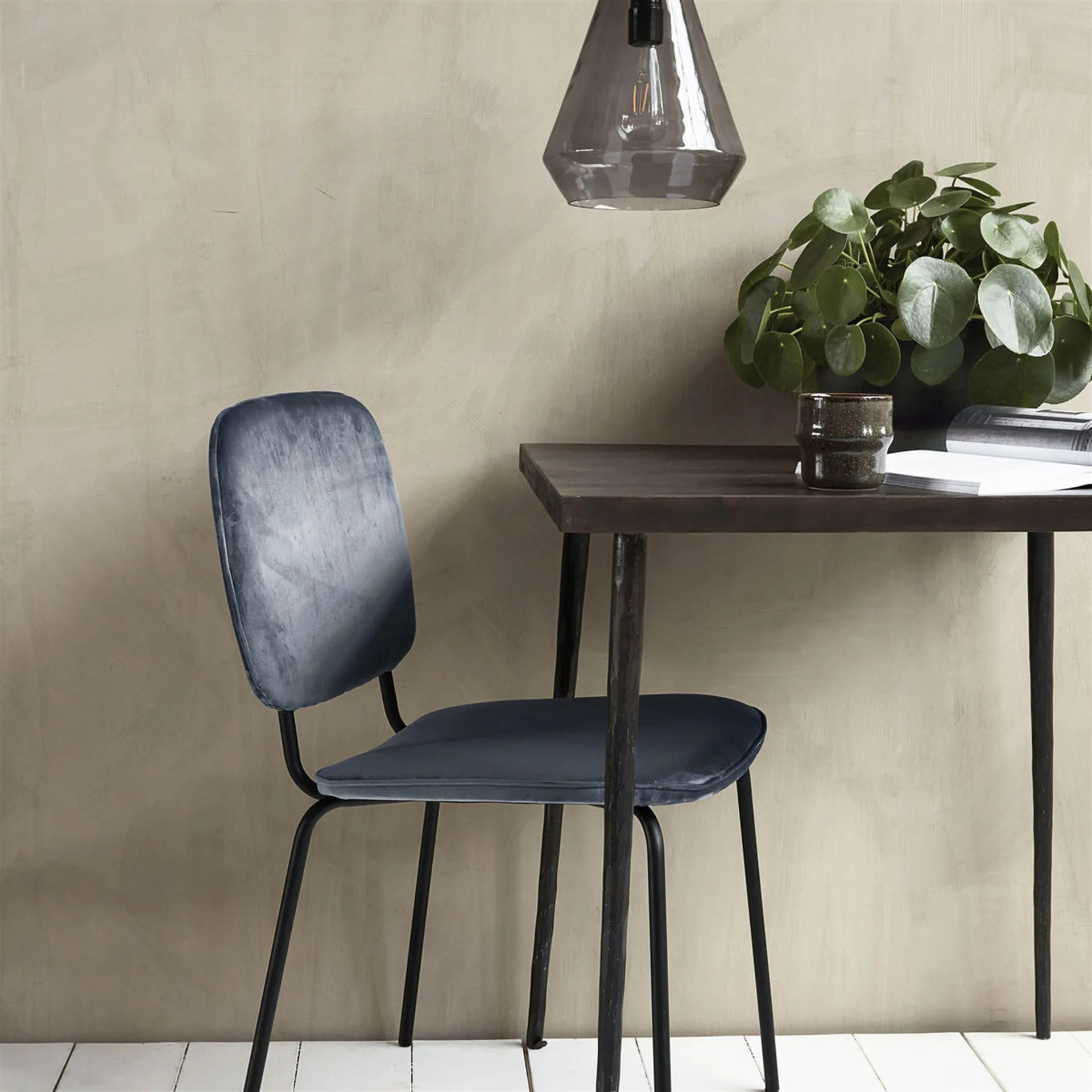 Comma stol 2-pakn. grå House Doctor