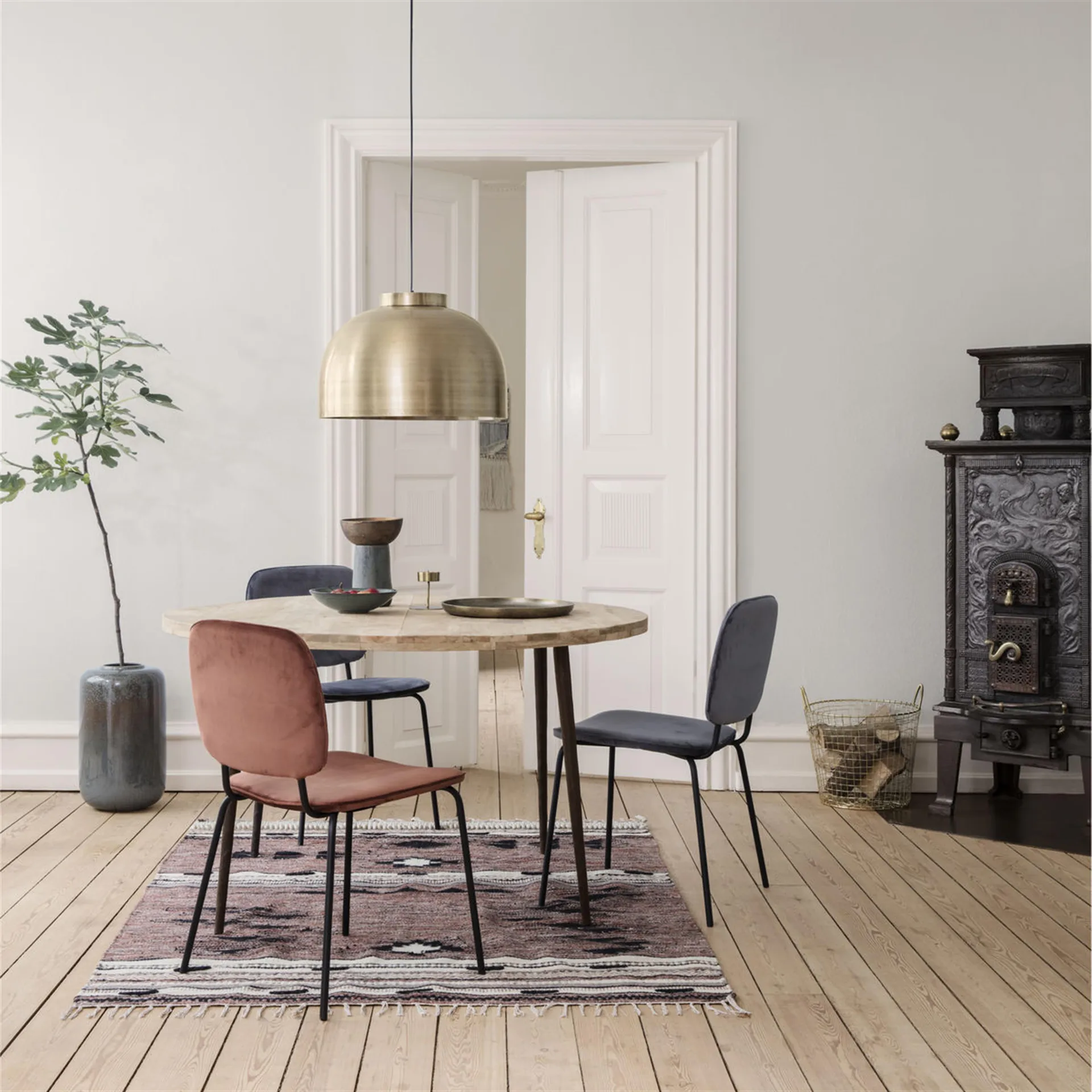 Comma stol 2-pakn. grå House Doctor