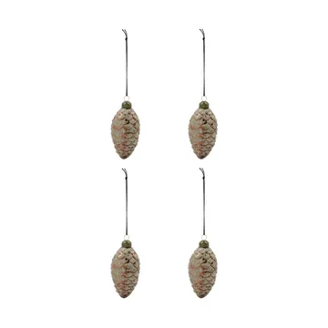 Cona julekule Ø5,5 cm 4-pk - Brun - House Doctor