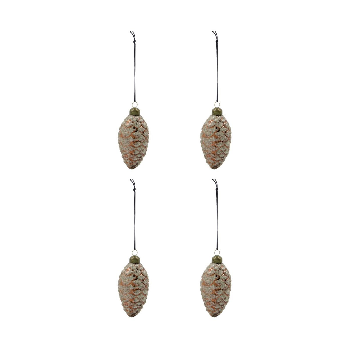House Doctor Cona julekule Ø5,5 cm 4-pk Brun